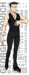  1boy artist_request black_eyes black_hair character_name english full_body georgi_popovich ice_skates jewelry male_focus necklace official_art skates smile tank_top transparent_background yuri!!!_on_ice 