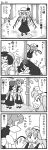  4koma 6+girls blush comic cup drinking_glass drunk fairy_maid flandre_scarlet greyscale koakuma monochrome multiple_girls sleeping touhou translation_request xiaolong_(touhoufuhai) zzz 