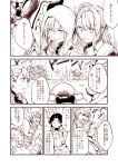  2girls 5boys beatrix_(granblue_fantasy) comic crab drinking_cup drinking_straw eugene_(granblue_fantasy) giant_monster granblue_fantasy lancelot_(granblue_fantasy) magisa_(granblue_fantasy) mikan-uji multiple_boys multiple_girls percival_(granblue_fantasy) soriz towel towel_on_head translation_request vaseraga zeta_(granblue_fantasy) 