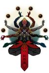  artist_request highres humanoid_robot indian_style monk omnic overwatch pants robot sitting solo zenyatta_(overwatch) 