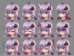 ! /\/\/\ 1girl :p =_= alternate_hair_length alternate_hairstyle anger_vein animal_ears annoyed bespectacled blush cat_ears closed_eyes crying crying_with_eyes_open expression_chart expressions glasses grey_background grin hair_ornament hairclip heart kemonomimi_mode light_smile long_hair looking_at_viewer lovestruck low_twintails open_mouth purple-framed_eyewear purple_hair ray-k scared semi-rimless_glasses shaded_face sharp_teeth short_hair simple_background smile sweat tears teeth tongue tongue_out twintails violet_eyes vocaloid voiceroid wavy_mouth yawning yuzuki_yukari 