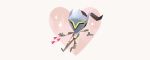  1boy armor bodysuit chibi cyborg genji_(overwatch) heart helmet mask overwatch ponytail power_armor simple_background solo sparkle star tinysnails valentine white_background 