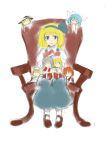  alice_margatroid alice_margatroid_(pc-98) bad_id blonde_hair blue_eyes chair doll hairband luize mai_(touhou) reon_(saikyou) sara_(touhou) shinki sitting sketch touhou touhou_(pc-98) young yuki_(touhou) yumeko |_| 