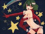  christmas green_hair kunimitsu macross macross_frontier navel ranka_lee red_eyes santa_costume thighhighs 