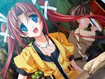  dutch_angle fang game_cg long_hair mint_tetra open_mouth princess_frontier red_hair redhead senomoto_hisashi twintails 