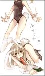  bare_legs blonde_hair bunny_ears bunny_girl bunny_tail bunnysuit carrot cuffs high_heels katsura_miya maka_albarn rabbit_ears shoes sketch soul_eater tail twintails wrist_cuffs 