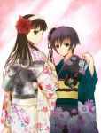  hijiri_ruka japanese_clothes kimono looking_back persona persona_4 shirogane_naoto 
