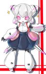  1girl magicaloid44 mahou_shoujo_ikusei_keikaku pink_eyes robot shironeko_yuuki short_hair white_hair 