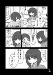  2girls comic greyscale highres mochi_au_lait monochrome multiple_girls original page_number short_hair translation_request 