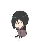  1girl black_hair chibi dungeon_and_fighter female_priest_(dungeon_and_fighter) huyou_(awegk) short_hair sitting solo tagme 