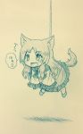  1girl animal_ears arinu blush commentary commentary_request highres imaizumi_kagerou long_hair monster_girl open_mouth tail touhou traditional_media wolf_ears wolf_tail 