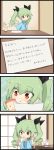  anchovy black_ribbon drill_hair girls_und_panzer green_hair highres instant_ramen red_eyes ribbon translated twintails you&#039;re_doing_it_wrong 
