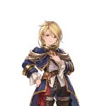  1boy aglovale_(granblue_fantasy) alpha_transparency child granblue_fantasy male_focus minaba_hideo official_art red_eyes short_hair smile solo transparent_background younger 