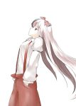  bad_id fujiwara_no_mokou long_hair red_eyes suspenders takuan_(artist) touhou white_hair 