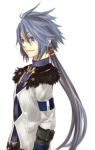 blue_eyes blue_hair decus long_hair male miho_(mi) ponytail smile solo tales_of_(series) tales_of_symphonia tales_of_symphonia_knight_of_ratatosk 