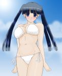  alfar bikini blue_eyes blue_hair kusakabe_yuuki long_hair princess_cut swimsuit to_heart_2 twintails 