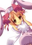  armpits bib bow brown_eyes brown_hair bunny_ears dear_baby ouki rabbit_ears short_hair short_twintails shugo_chara! tongue twintails yuiki_yaya 