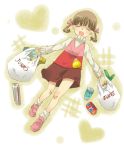  closed_eyes doujima_nanako groceries menoko persona persona_4 purse smile spill 