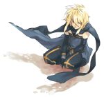  blonde_hair emil_castagnier male red_eyes scarf solo squatting tales_of_(series) tales_of_symphonia tales_of_symphonia_knight_of_ratatosk 