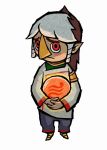  komali multicolored_hair nintendo official_art pointy_ears red_eyes rito the_legend_of_zelda two-tone_hair wind_waker 