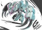  +_+ absurdres antennae claws fighting_stance golisopod highres kuma_(pixiv2153090) multiple_arms no_humans pokemon pokemon_(creature) pokemon_(game) pokemon_sm solo standing 