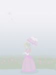  1girl blonde_hair clouds dress flower goma_tonbi long_hair super_mario_bros. princess_peach super_mario_bros. 