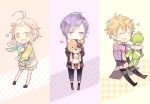  asahina_wataru brothers_conflict crossover diabolik_lovers erik_(moujuutsukai_to_ouji-sama) moujuutsukai_to_ouji-sama purple_hair sakamaki_kanato seuga violet_eyes 