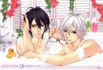  asahina_azusa asahina_tsubaki black_hair brothers_conflict udajo violet_eyes 