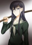  fura highres maria-sama_ga_miteru ogasawara_sachiko sailor_dress sword weapon wooden_sword 