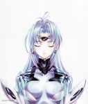  android blue_hair closed_eyes earrings face highres jewelry kos-mos long_hair solo transparent xenosaga xenosaga_episode_ii 