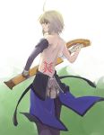  artist_request blonde_hair emil_castagnier gloves male shirtless source_request sword tales_of_(series) tales_of_symphonia tales_of_symphonia_knight_of_ratatosk tattoo weapon 