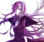  1girl akemi_homura long_hair mahou_shoujo_madoka_magica purple_hair shippori solo violet_eyes 