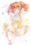  birthday blush closed_eyes dress happy idolmaster long_hair orange_hair takatsuki_yayoi twintails 