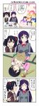  &gt;_&lt; &gt;_o 3girls 4koma ^_^ ^o^ ayase_eli black_hair bow character_doll character_request closed_eyes comic commentary_request crossed_arms denshinbashira_(bashirajio!) green_eyes hair_between_eyes hair_bow highres hoshizora_rin koizumi_hanayo kousaka_honoka long_hair love_live! love_live!_school_idol_project low_twintails minami_kotori multiple_girls nishikino_maki one_eye_closed purple_hair red_eyes scrunchie short_hair sitting sonoda_umi speech_bubble toujou_nozomi translation_request twintails yazawa_kotarou yazawa_nico |_| 