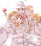  blonde_hair blue_eyes kurusu_kaoru kurusu_shou nanami_haruka shinomiya_natsuki syrup_san uta_no_prince-sama 