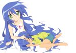  2girls blue_hair green_eyes izumi_kanata izumi_konata lucky_star vector 
