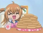  ^_^ ahoge cap fork heart kirarin_revolution pancake short_twintails tsukishima_kirari twintails 