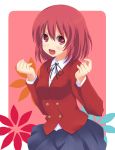  kuro_(pixiv265687) kushieda_minori red_eyes red_hair redhead school_uniform toradora! yuurakudou_kurono 