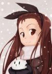  minase_iori scarf snow snow_bunny solo ttomm 