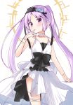  1girl euryale fate/hollow_ataraxia fate_(series) long_hair ominaeshi_(takenoko) purple_hair simple_background solo twintails very_long_hair violet_eyes white_background 