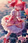  blush choker dress gloves kaname_madoka magical_girl mahou_shoujo_madoka_magica pink_eyes pink_hair short_hair smile twintails 