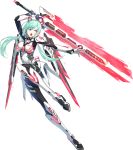  &gt;:o 1girl :o angry animal_ears aqua_hair armor blue_eyes bodysuit closers fake_animal_ears full_body gloves hand_up headset heterochromia high_heels highres holding holding_sword holding_weapon leg_armor leg_up long_hair looking_to_the_side low_twintails mecha_musume mechanical_sword neon_trim number_tattoo official_art open_mouth outstretched_hand red_eyes shoulder_pads skin_tight solo standing standing_on_one_leg sword tattoo teeth transparent_background twintails vambraces violet_(closers) weapon white_armor 