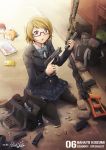  ammunition glasses gun highres hiroki_ree koizumi_hanayo love_live! love_live!_school_idol_project rifle sniper_rifle tagme vss_vintorez weapon 