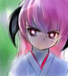  hanyuu higurashi_no_naku_koro_ni horns long_hair purple_eyes purple_hair sketch violet_eyes 