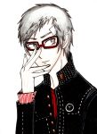  atlus clothes fanart glasses male persona sanada 