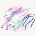  blush_stickers choker pokemon ribbon ribbon_choker solo teek_(taketakutaku) white_wings wings 