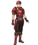  1boy armor boots cuboon fingerless_gloves fire_emblem fire_emblem_echoes:_mou_hitori_no_eiyuuou fire_emblem_heroes full_body gloves highres lukas_(fire_emblem) male_focus official_art red_eyes redhead simple_background solo white_background 
