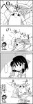  ... 1girl 4koma ascot belt bow club comic commentary_request detached_sleeves gourd greyscale hair_bow hair_tubes hakurei_reimu highres horn_ribbon horns ibuki_suika kanabou kneeling long_hair looking_at_another monochrome nontraditional_miko ribbon smile sparkle tani_takeshi touhou translation_request weapon wide_sleeves yukkuri_shiteitte_ne 
