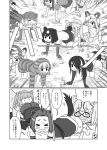  &gt;_&lt; 6+girls :d african_wild_dog_(kemono_friends) all_fours animal_ears antenna_hair ass bear_ears bear_tail beaver_ears bent_over bird_tail black-tailed_prairie_dog_(kemono_friends) breath brother_tomita brown_bear_(kemono_friends) cat_ears closed_eyes comic emperor_penguin_(kemono_friends) emphasis_lines female_pervert fennec_(kemono_friends) golden_snub-nosed_monkey_(kemono_friends) greyscale jaguar_(kemono_friends) jaguar_ears kemono_friends margay_(kemono_friends) monkey_ears monochrome multiple_girls north_american_beaver_(kemono_friends) open_mouth parody pervert prairie_dog_ears raccoon_(kemono_friends) royal_penguin_(kemono_friends) sand_cat_(kemono_friends) small-clawed_otter_(kemono_friends) smelling smile snake_tail speech_bubble striped_tail tail text the_human_centipede translation_request tsuchinoko_(kemono_friends) 