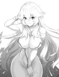  1girl artemis_(fate/grand_order) bare_shoulders bracelet breasts cleavage dress fate/grand_order fate_(series) jewelry large_breasts long_hair shiromako very_long_hair 